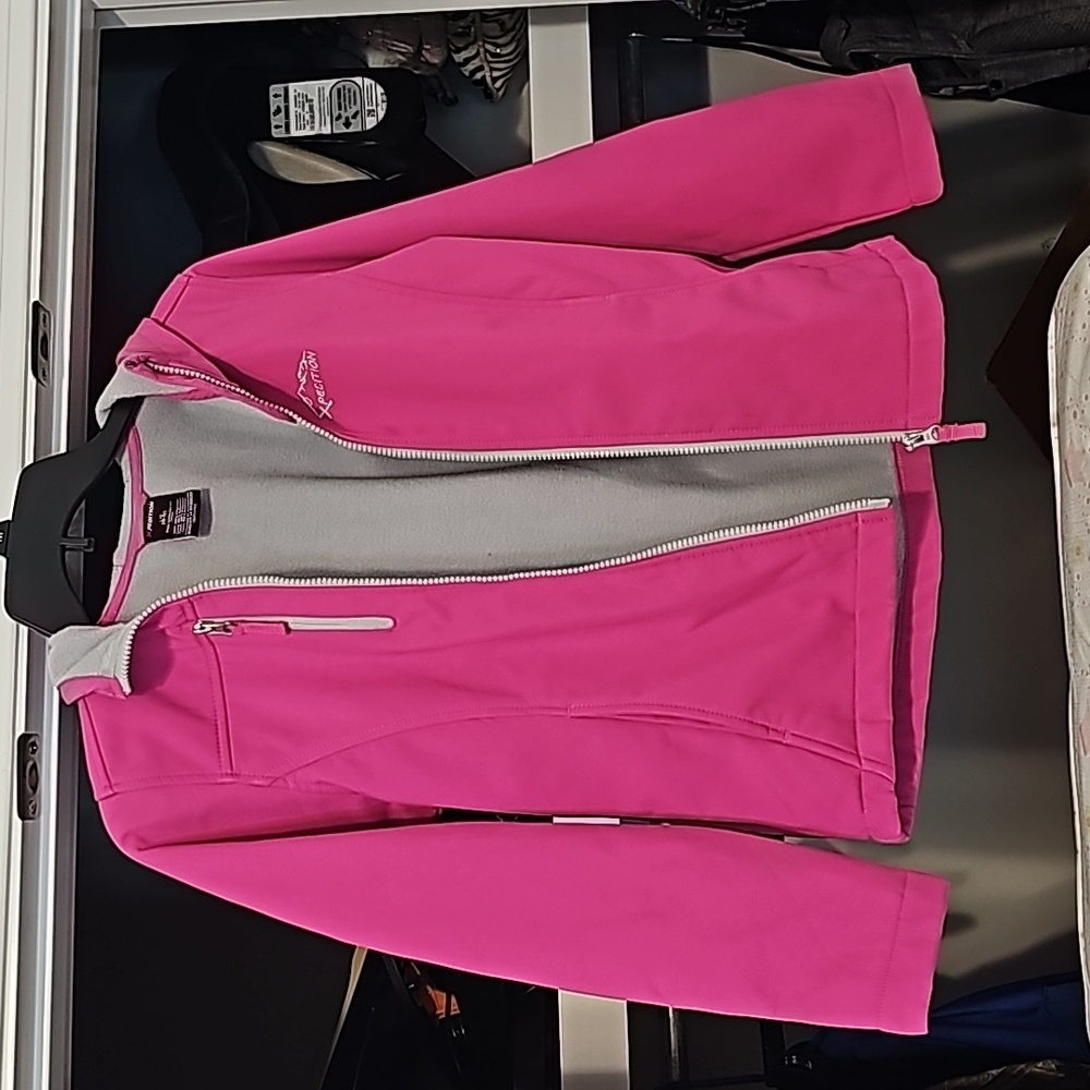 NWOT girls hooded Xpedition jacket 10/12